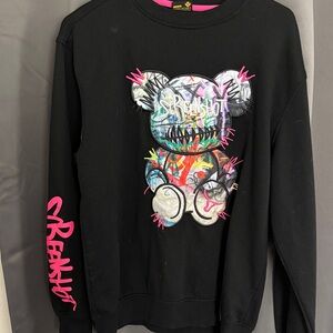 Black Graphic Sweatshirt